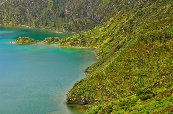 Wilder Lagoa do Fogo, Sao Miguel, Azoren, Portugal