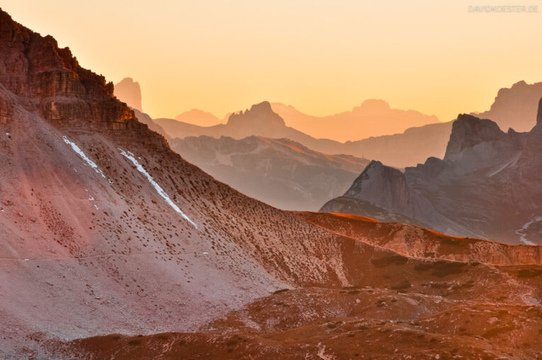 Dolomiten - Sextner Dolomiten im Sonnenuntergang