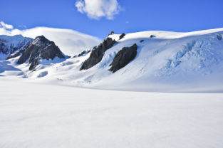 Gipfelplateau des Mount Cook, höchster Berg Ozeaniens (3.754 m), Neuseeland