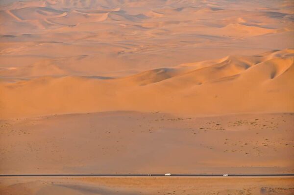 Trans-Kalahari-Highway zwischen Walvis Bay und Swakopmund, Namibia