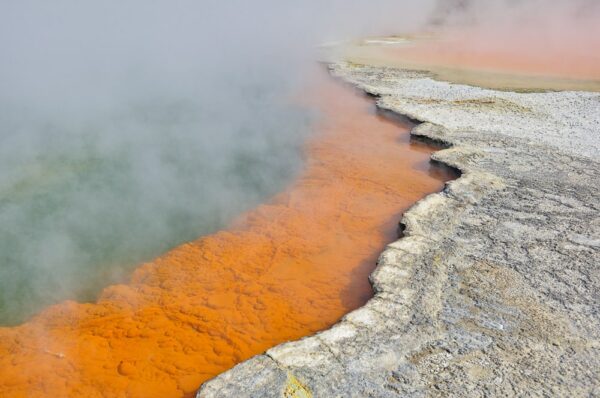 Champagne Pool, Waiotapu, Waimangu Valley bei Rotorua, Neuseeland