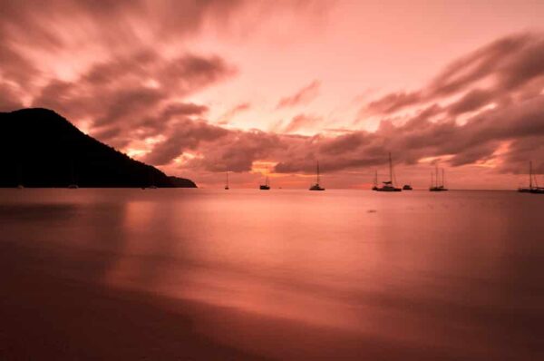 Reduit Beach in der Rodney Bay, St. Lucia, Karibik