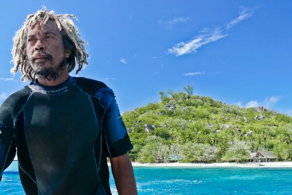 Fischer vor Felicité, Seychellen