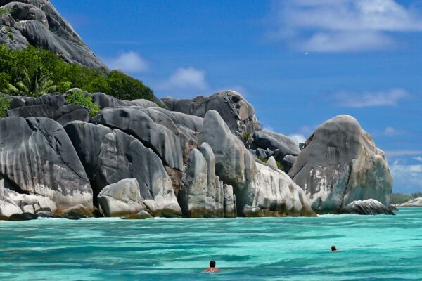 Strand von Anse Source d´Argent, La Digue, Seychellen