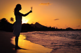Sonnenuntergang auf Carriacou, Grenada, Karibik