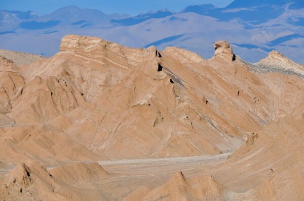 Gesteinsformationen in der Atacama-Wüste, Chile
