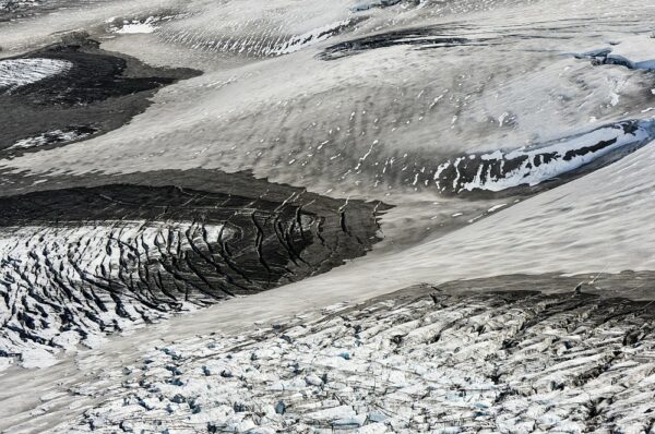 Gletscherspalten in der Eiswüste des Vatnajökull, Island