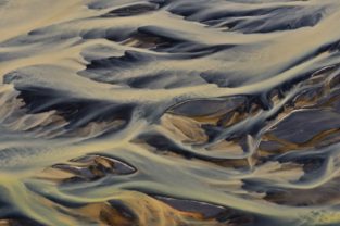 Flussdelta,Landeyarsandur, Island
