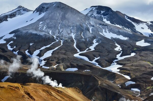 Vulkanische Berglandschaft, Kerlingarfjöll, Island