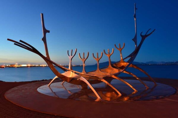 Skulptur Solfar (Sun Voyager), Reykjavik, Island