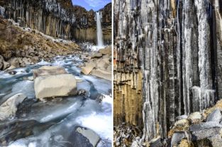 Wasserfall Svartifoss, Island