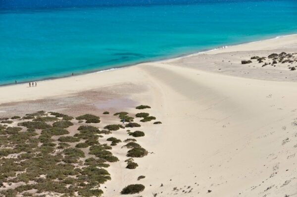 Sanddünen am Strand von Mal Nombre, Playas de Jandia, Sotavento, Fuerteventura