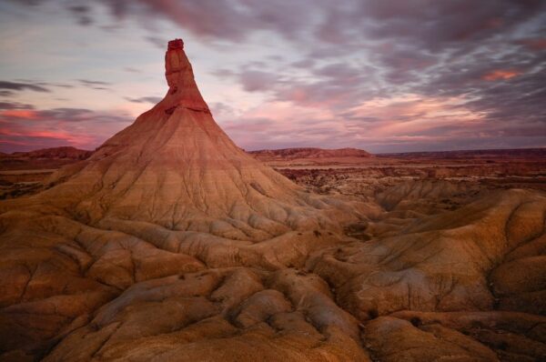 Bardenas Reales, Wüstenlandschaft in Navarra, Spanien