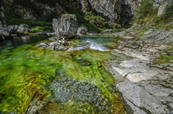 Rio Cares, Picos de Europa, Asturien, Spanien