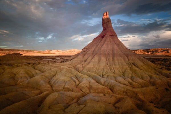 Bardenas Reales, Wüstenlandschaft in Navarra, Spanien