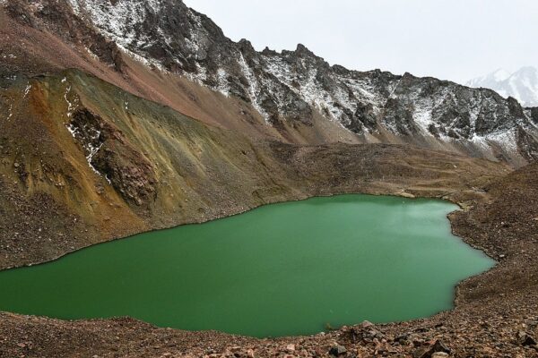 Gletschersee, Shymbulak-Gletscher, Kasachstan