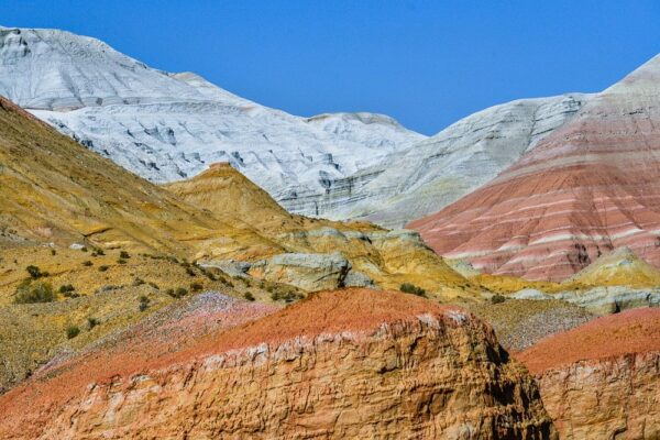 Weiße Berge von Aktau, Altyn Emel, Kasachstan