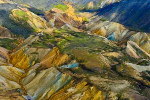 Island - Landmannalaugar, Luftbild