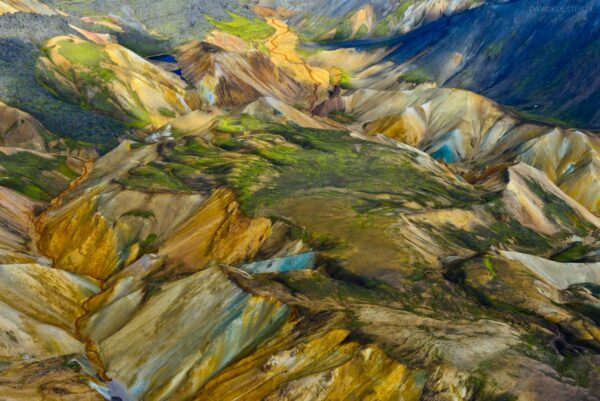 Island - Landmannalaugar, Luftbild