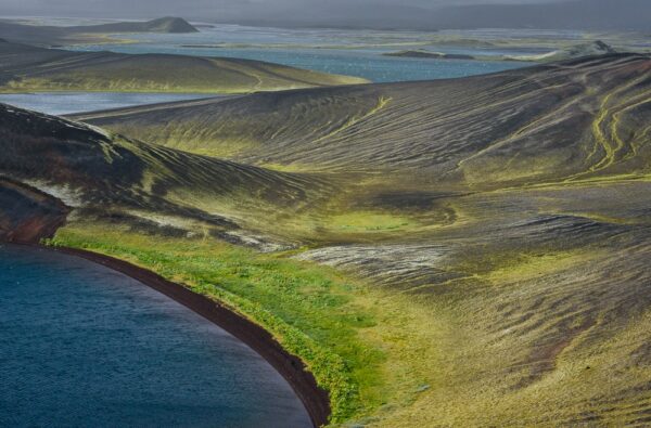 Landschaft aus Kraterseen, Veidivötn, Island