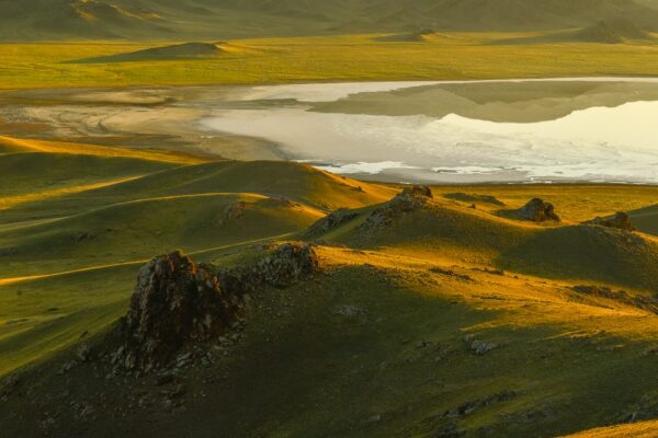 Kasachstan - Salzsee im Tian Shan