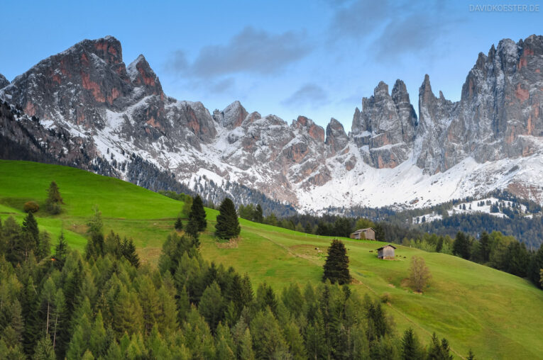 Dolomiten - Tierser Alm mit Rosengarten, Südtirol