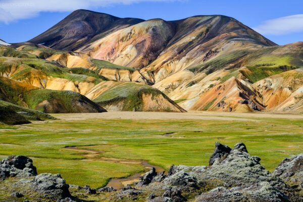 Island - Landmannalaugar mit bunten Bergen