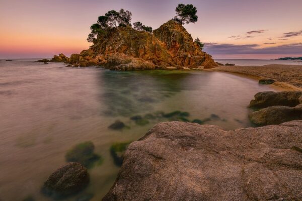 Strand bei Platja d´oro, Costa Brava, Spanien