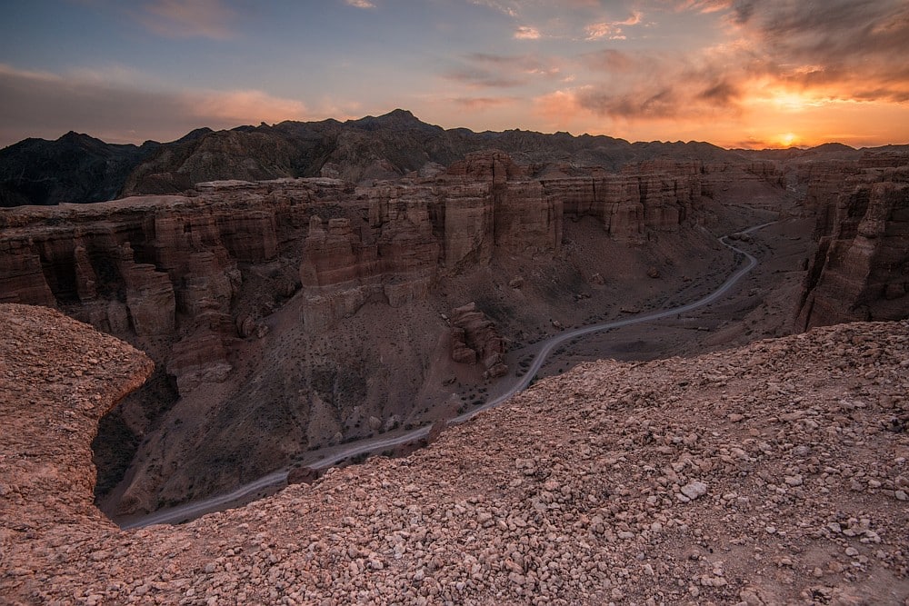 Wüstenlandschaft Scharyn Canyon, Kasachstan