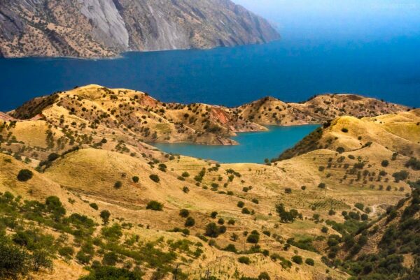 Nurek See, Tadschikistan, Asien