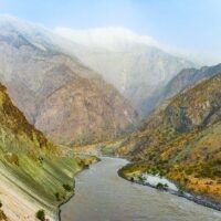 Pjandsch-Tal, Pamir, Tadschikistan und Afghanistan