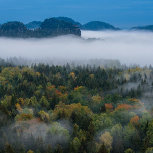 Deutschland – Herbstfarben und Nebel, Sächsische Schweiz Deutschland - Herbstfarben und Nebel, Sächsische Schweiz