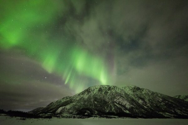 Lofoten 011 | Polarlichter über Bergen, Vestvågøy Norwegen, Winter, Polarlichter, Nordlichter, Landschaftsfotografie, Bilder, Fotos, Landschaften