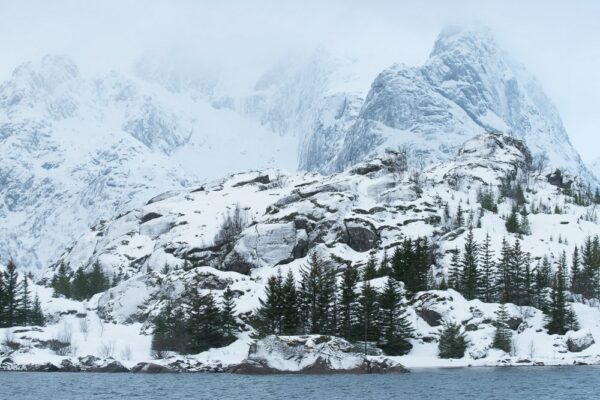 Lofoten 008 | Arktische Berglandschaft, Trollfjord | Norwegen, Landschaftsfotografie, Bilder, Fotos, Landschaften, Winter