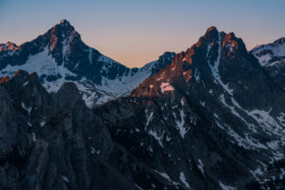 Aigüestortes i Estany de Sant Maurici Nationalpark, Berge am Carros de Foc, Katalonien, Pyrenäen, Spanien