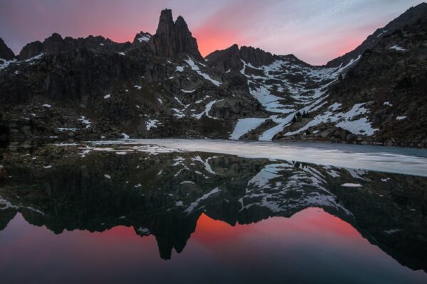 Aigüestortes i Estany de Sant Maurici Nationalpark, Agulles d'Amitges, Katalonien, Pyrenäen, Spanien