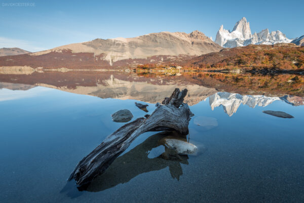 Patagonien - Laguna Capri mit Fitz Roy bei Vollmond