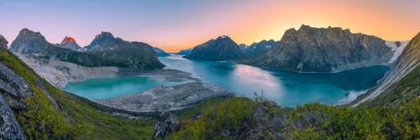 Panorama - Tasermiut Fjord und Gletscher, Grönland