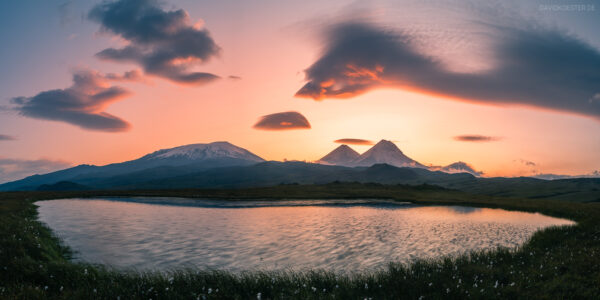 Panorama - Vulkane auf Kamtschatka, Russland