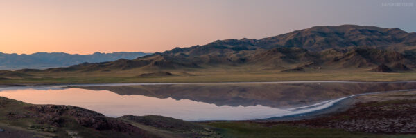 Panorama - Salzsee im Tien Shan, Kasachstan