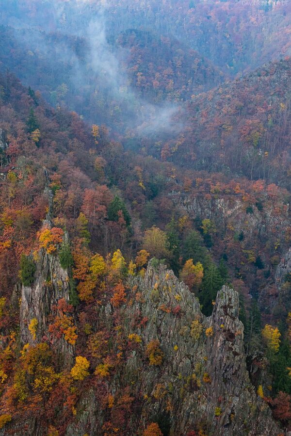 Deutschland - Herbstlicher Blick von der Rosstrappe