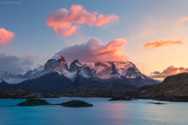 Patagonien: Lago Pehoe mit Paine Massiv, Torres del Paine, Chile