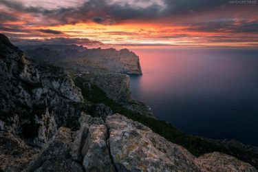 Mallorca, Cap de Formentor bei Sonnenuntergang