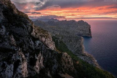 Mallorca, Cap Formentor bei Sonnenuntergang