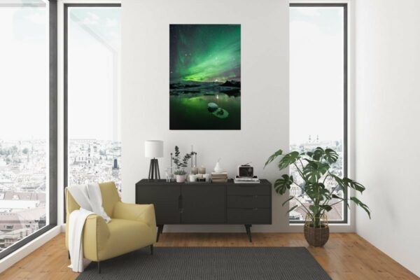 Island: Polarlichter über Eissee Jökulsarlon – Bild 3