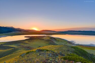 Kasachstan - Salzsee Tuzköl im Tian Shan