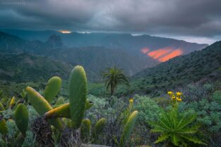 La Gomera Berglandschaft beim Valle del Rey