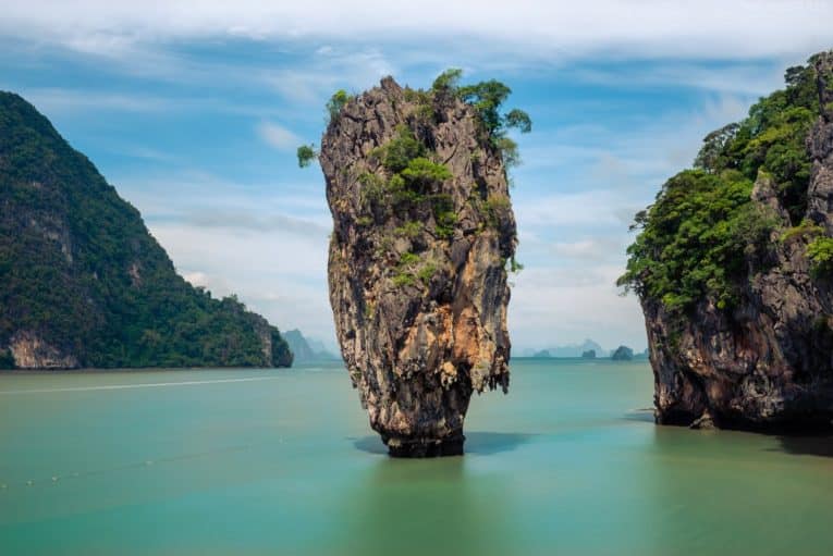 James Bond Island mit Felsnadel, Khao Phing Kan, Thailand