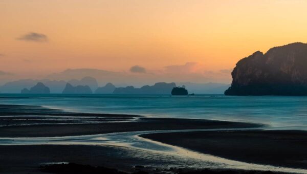 Blick auf Phang Nga Bay, Koh Yao Yai, Thailand