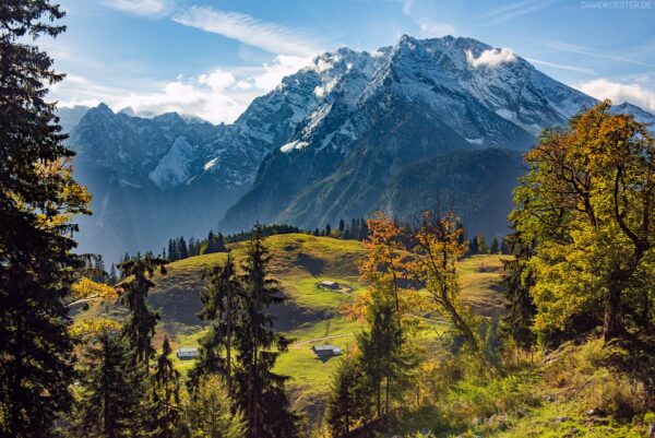 Blick zum Watzmann, Berchtesgadener Land, Bayern